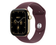Apple Watch 12 46/Żywe złoto Tytan/Burgundowy Pasek S/M 5G - 1594086 - zdjęcie 1